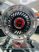 15” AS- SUPERFIN GLOSS BLACK 4/100 4/108  wheels